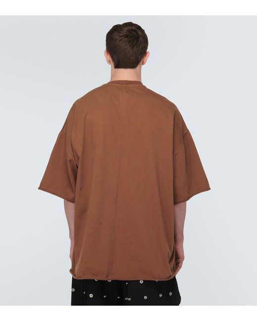 Rick Owens Brown Tommy Cotton Jersey T-Shirt for men