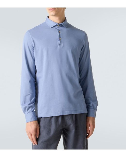 Polo Zero di Fedeli in Blue da Uomo