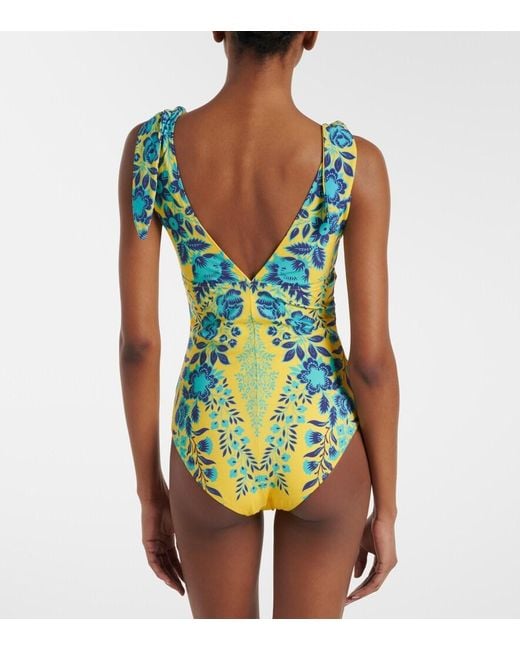 Etro Blue Floral Swimsuit