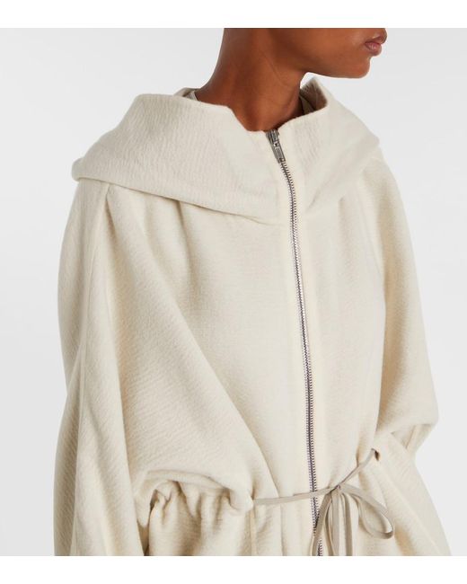Rick Owens Natural Camel And Wool Jacket