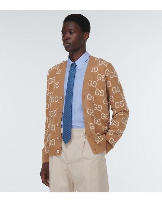 Gucci Blue Gg Silk Jacquard Tie for men