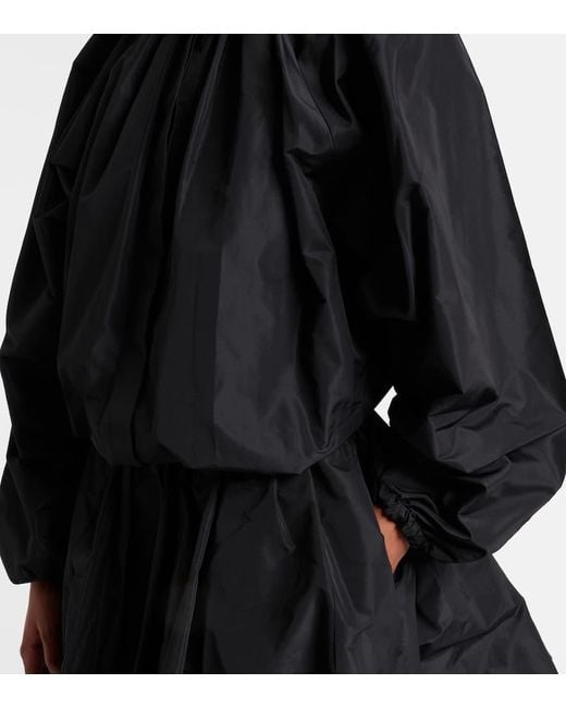 Patou Black Bubble Faille Blouse