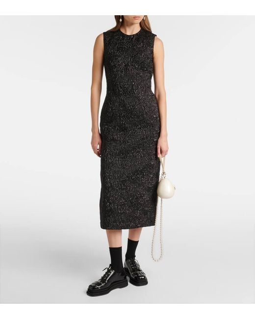 Simone Rocha Black 50 Lace-Up Flatform Derby Shoes