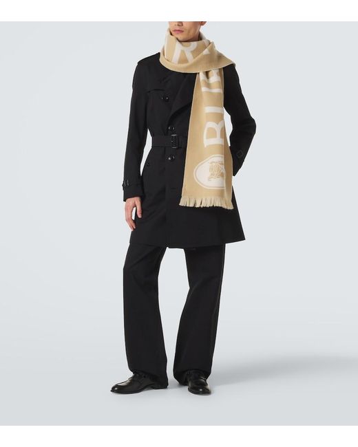Sciarpa di Burberry in Metallic da Uomo