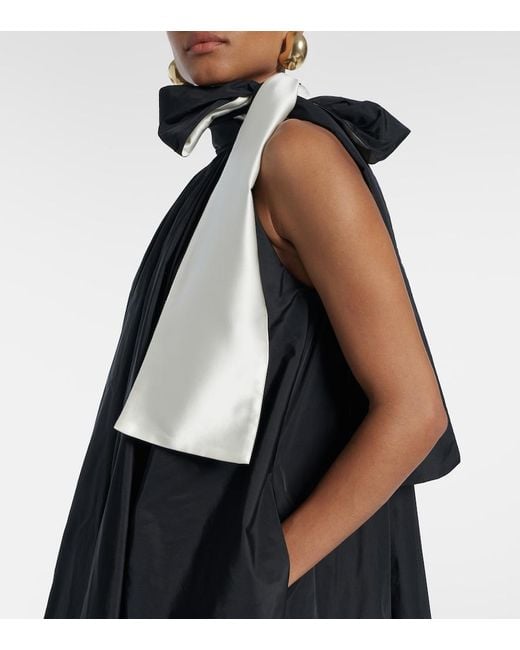 Max Mara Black Pleated Minidress