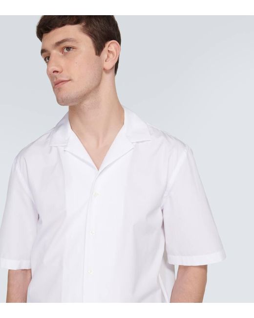 Lardini Hemd aus Baumwollpopeline in White für Herren