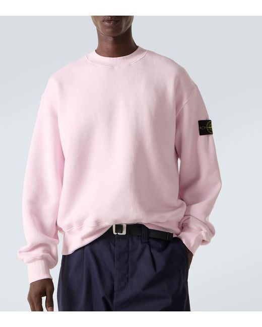 Felpa Compass di Stone Island in Pink da Uomo