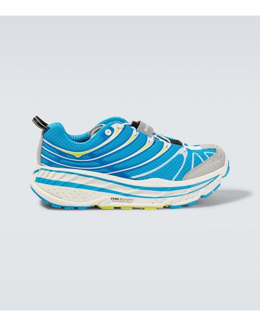 Hoka One One Blue Stinson Evo Og Mesh Running Shoes for men