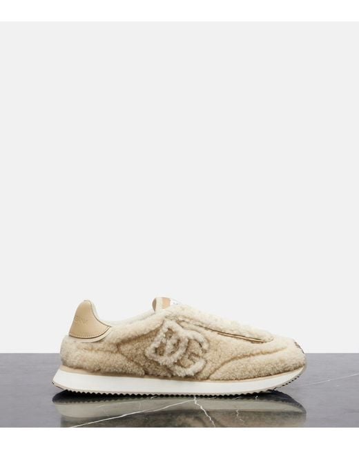 Dolce & Gabbana Natural Sports Shoes "Dg Cushion"