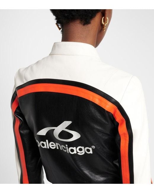 Balenciaga Black Leather Biker Jacket
