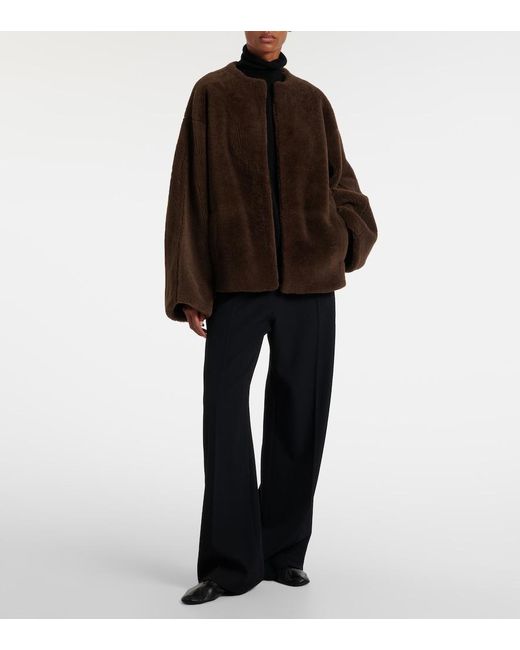 The Row Brown Valorin Shearling Jacket