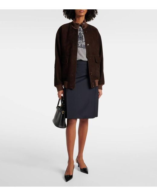 Prada Brown Suede Jacket