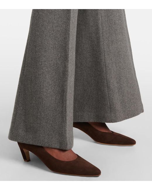 Gabriela Hearst Brown Peggy 50 Suede Pumps