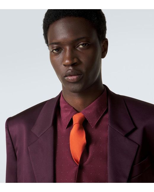 Cravatta di Saint Laurent in Orange da Uomo
