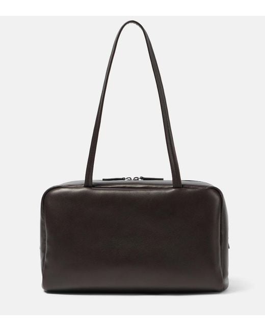 The Row Black Astra Leather Tote Bag