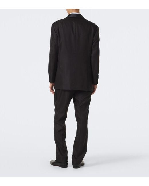 Brunello Cucinelli Black Silk Tuxedo for men