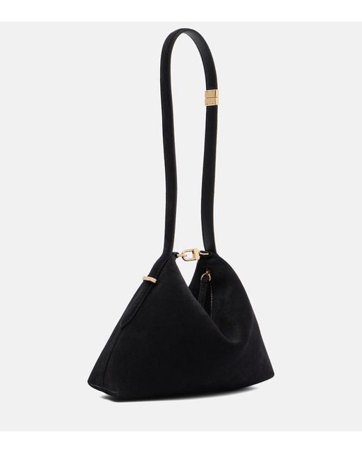 Totême Black Scoop Mini Leather Clutch