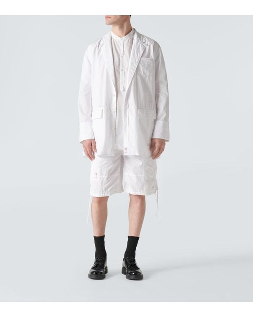 Undercover White Cotton Overshirt for men