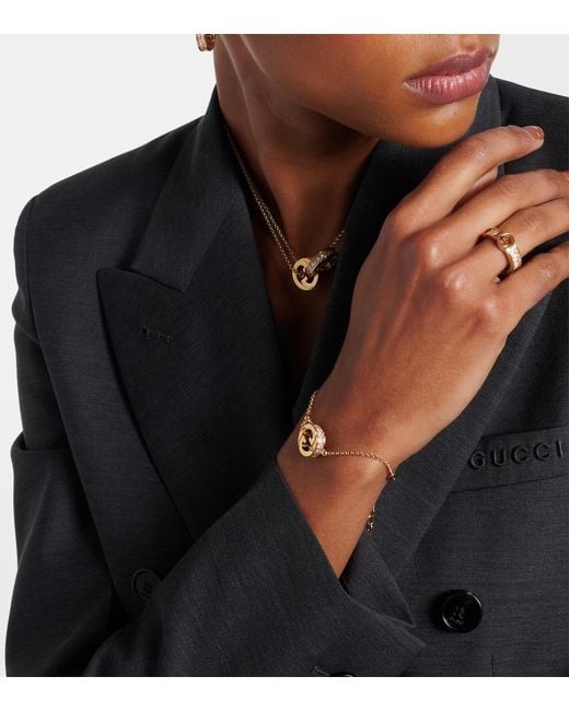 Gucci Metallic Blondie Interlocking G Bracelet