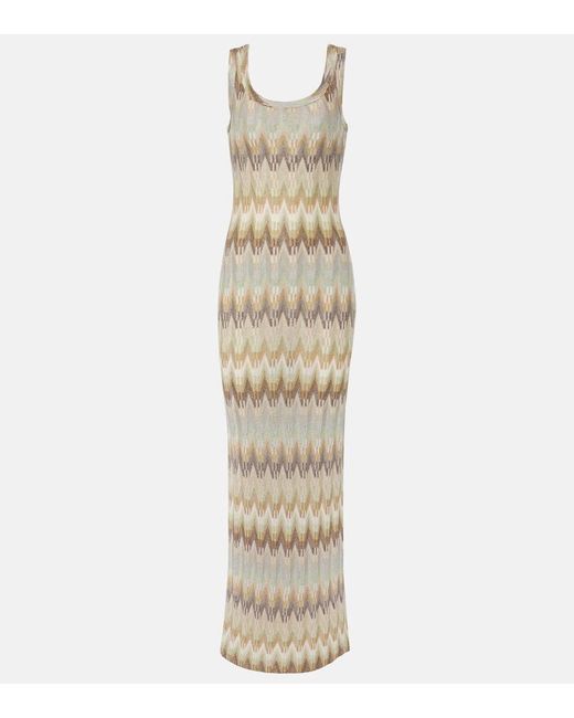 gold metallic knit maxi dress TAKE ME TO THE BEACH KNIT METALLIC MAXI DRESS – AKIRA main image 0