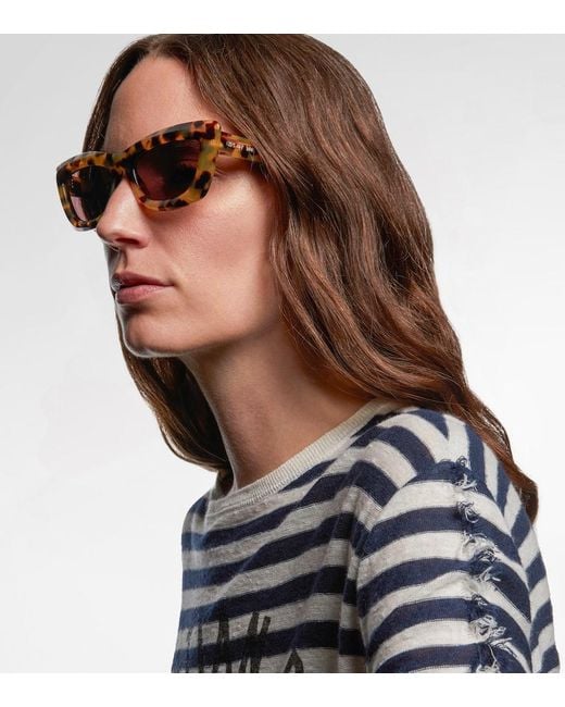 Dior Brown Diormidnight B3I Cat-Eye Sunglasses