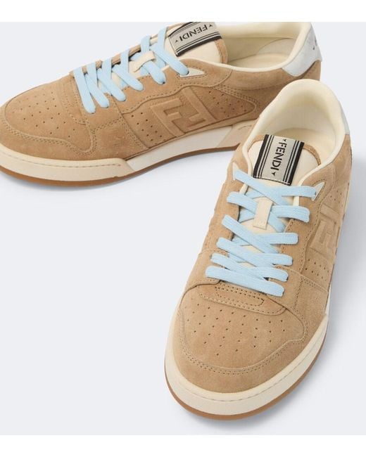 Fendi Natural Match Suede Sneakers for men