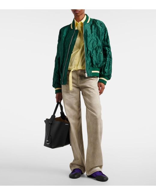 Loewe Blue Grip Anagram Suede Sneakers