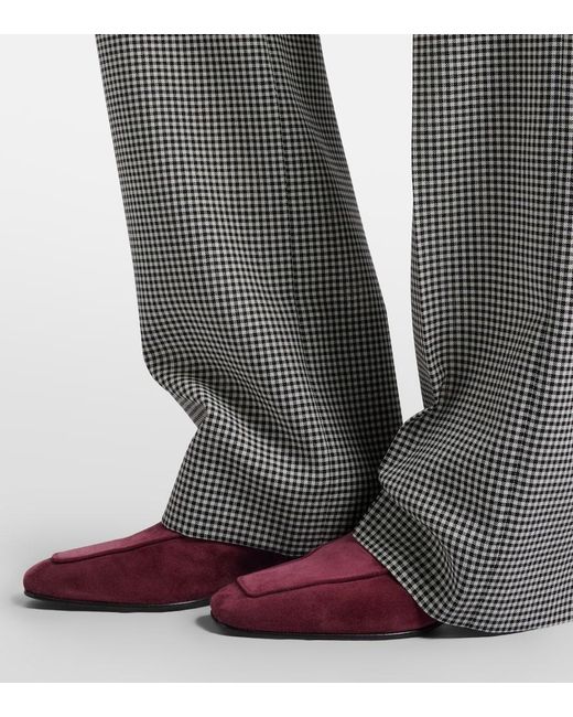Herbert Levine Purple Shadow Ban Suede Ankle Boots