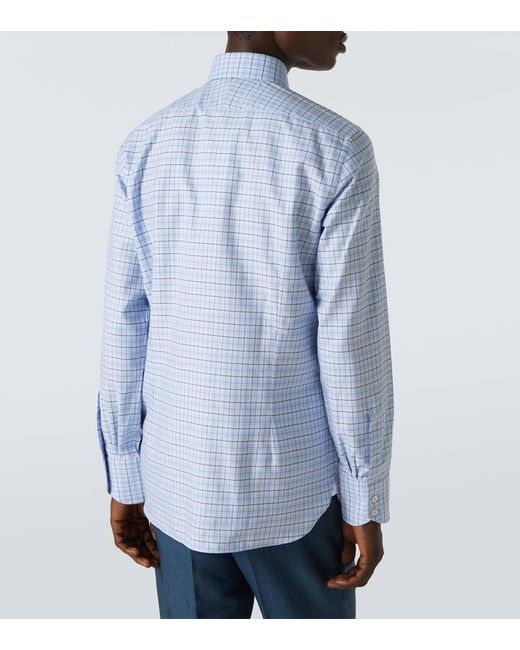 Tom Ford Blue Cotton-Blend Shirt for men