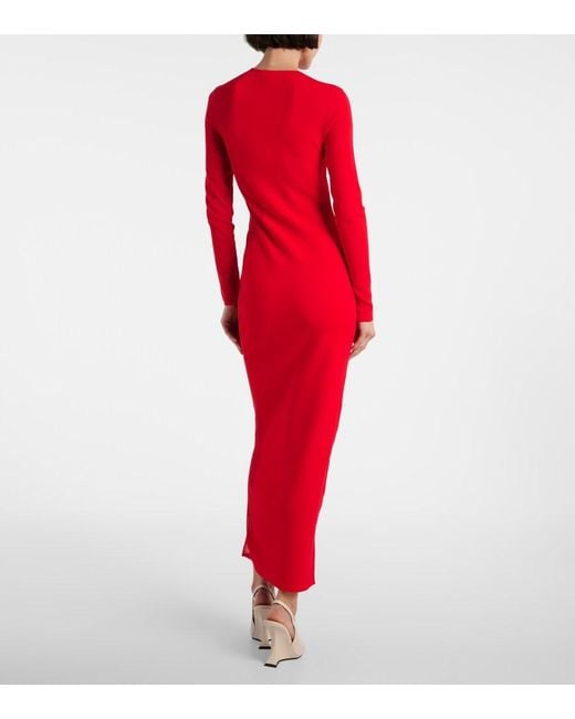 Stella McCartney Red Miracle Panelled Maxi Dress