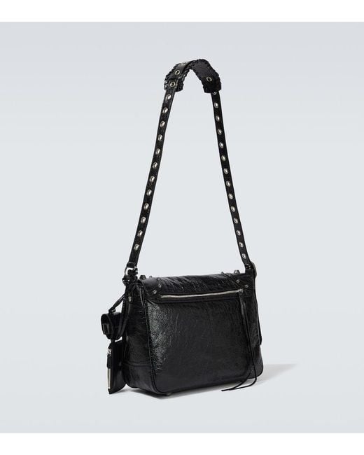 Balenciaga White Le Cagole Medium Leather Shoulder Bag for men