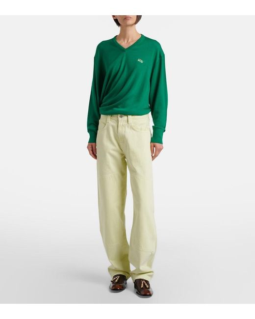 Agolde Natural Laria Pieced Tapered Jeans