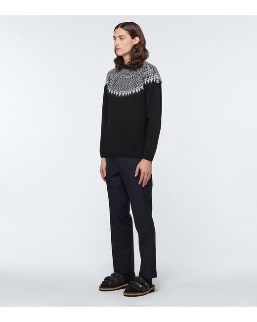 Moncler Genius Black Sliders for men