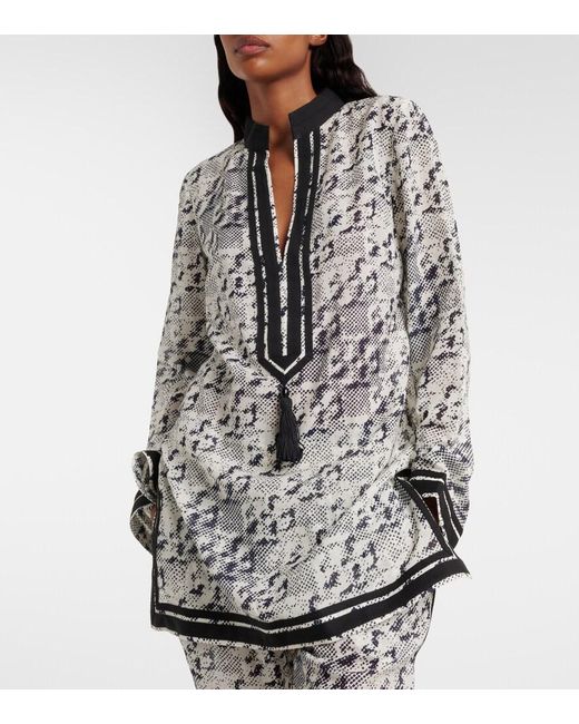 Tunics Tory Burch de color Gray