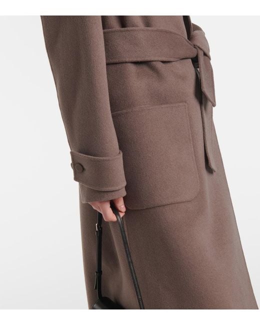 Joseph Brown Arline Wool And Cashmere Coat