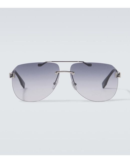 Fendi Blue Sky Aviator Sunglasses for men