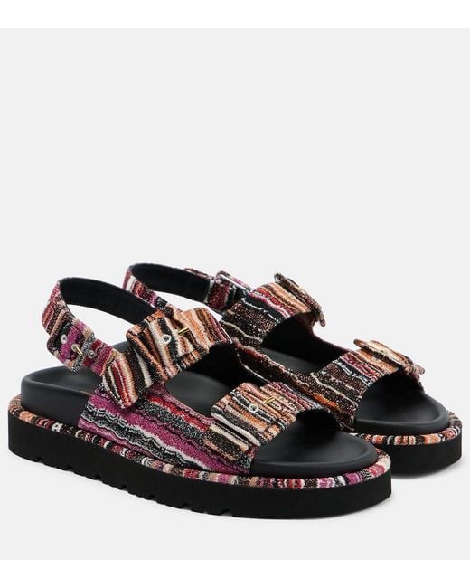 Missoni Black Mia Sandals