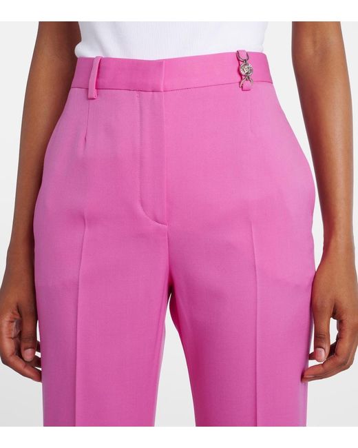 Pantaloni Flared di Versace in Pink