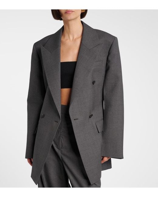 Rohe Black Blazer Hourglass Aus Wolle