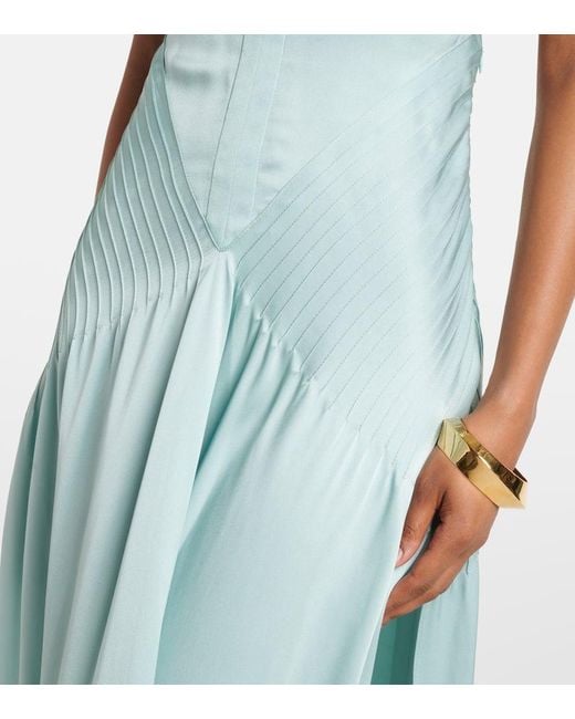 Tom Ford Blue Robe Aus Seidensatin