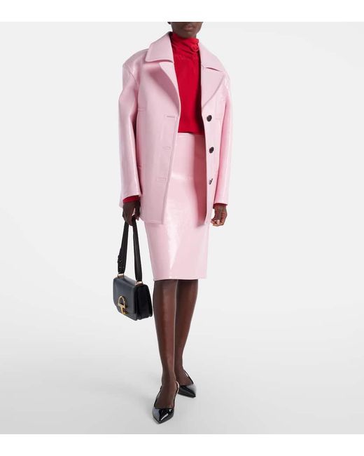 Gucci Red Bow-Detail Silk Blouse