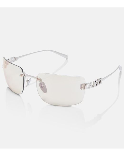 Gucci Natural Signoria Rectangular Glasses