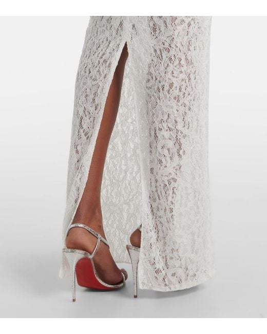 The New Arrivals Ilkyaz Ozel White Isadora Lace Corset Gown