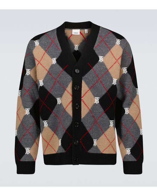 burberry cardigan mens