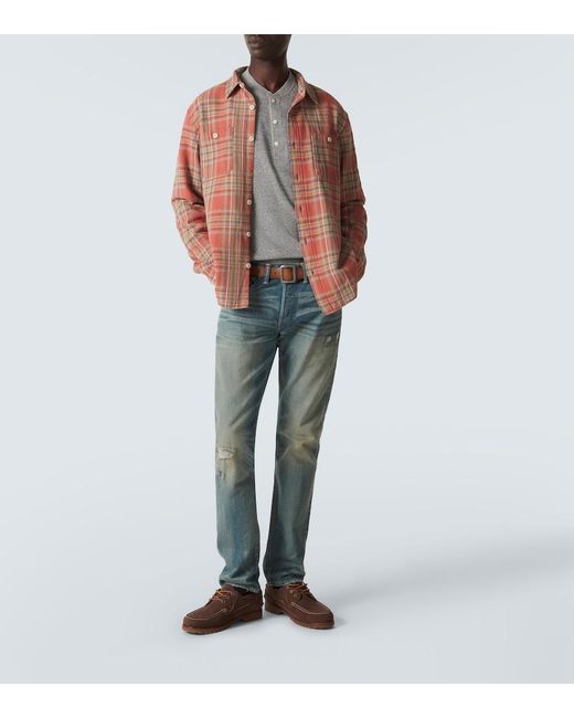 RRL Blue Slim Jeans for men