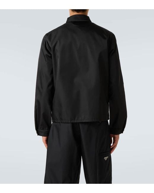 Prada Blouson Aus Re-Nylon in Black für Herren