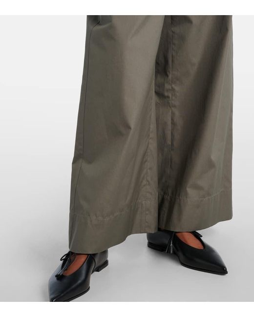 Max Mara Gray Weite Hose Auero Aus Baumwolle