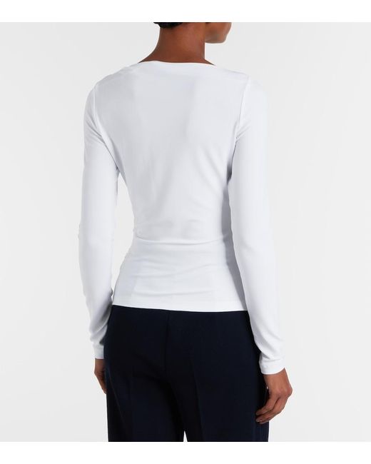 Max Mara White Gomma Jersey T-Shirt