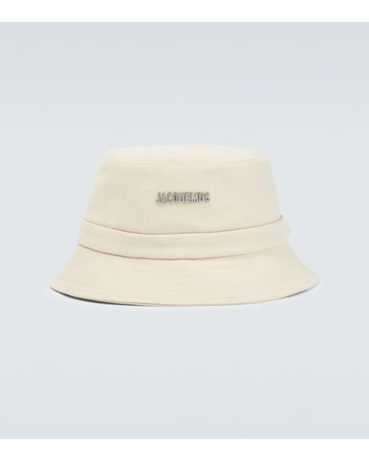 Jacquemus Le Bob Gadjo Cotton Bucket Hat in Beige (Natural) for Men - Lyst