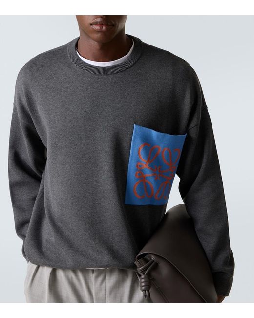 Pullover Anagram di Loewe in Gray da Uomo